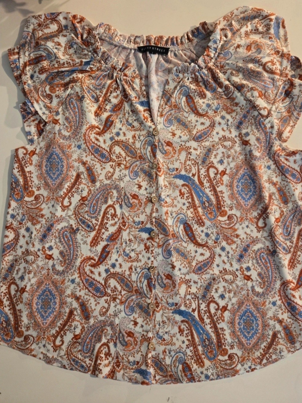 Fifty Street Sleeveless Blouse
